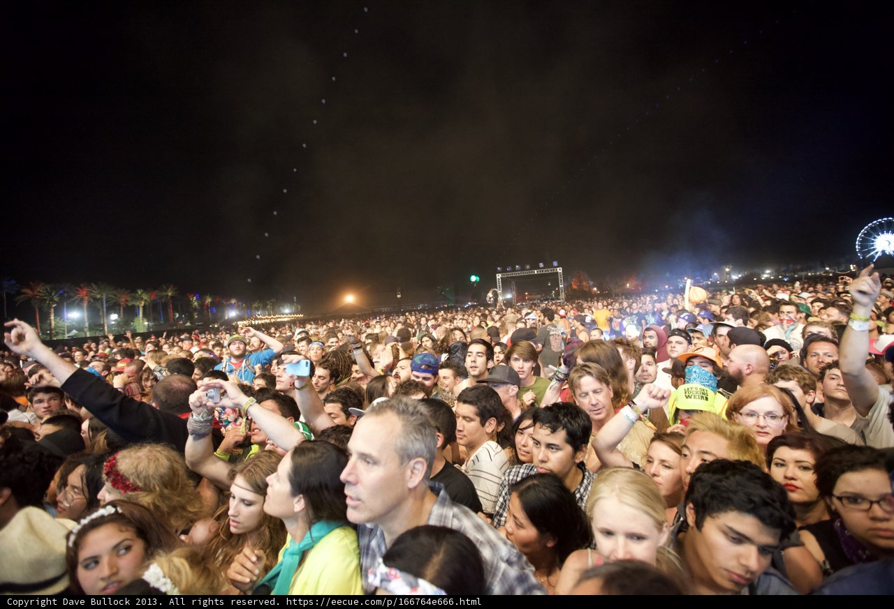 Night Sky Crowd at Coachella