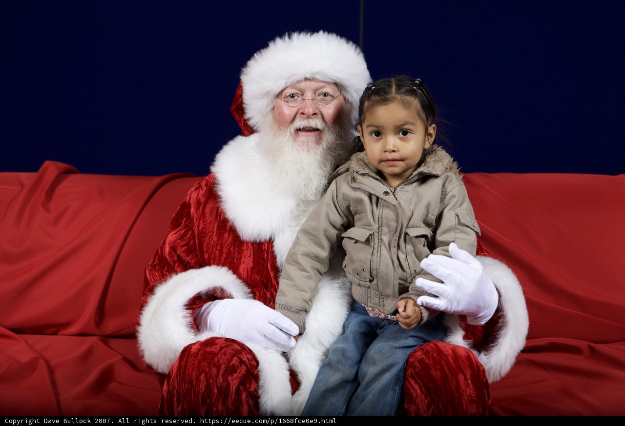 Santa Claus and the Little Girl