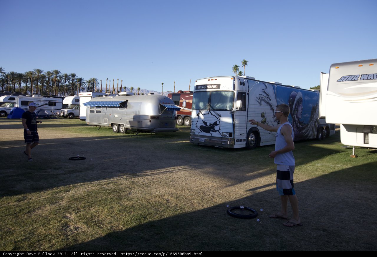 Frisbee Fun in the Coachella Fields