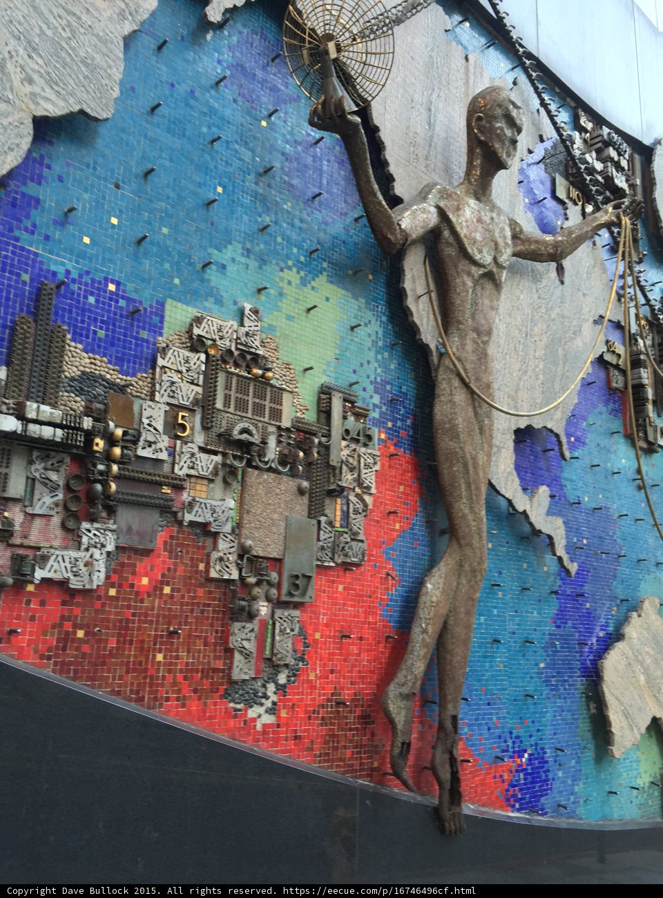 Traveler Figure and Cityscape