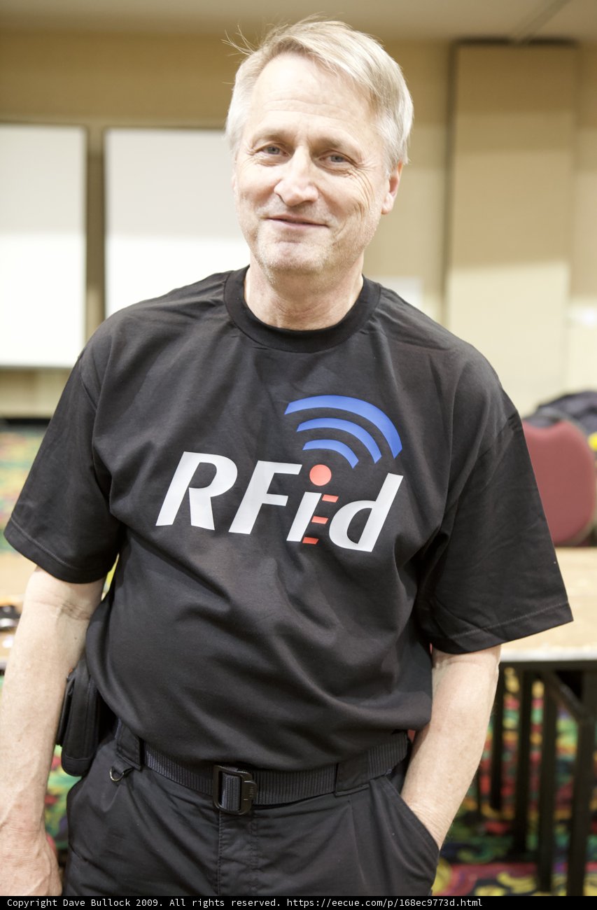 Defcon 17 Attendee in Black T-Shirt