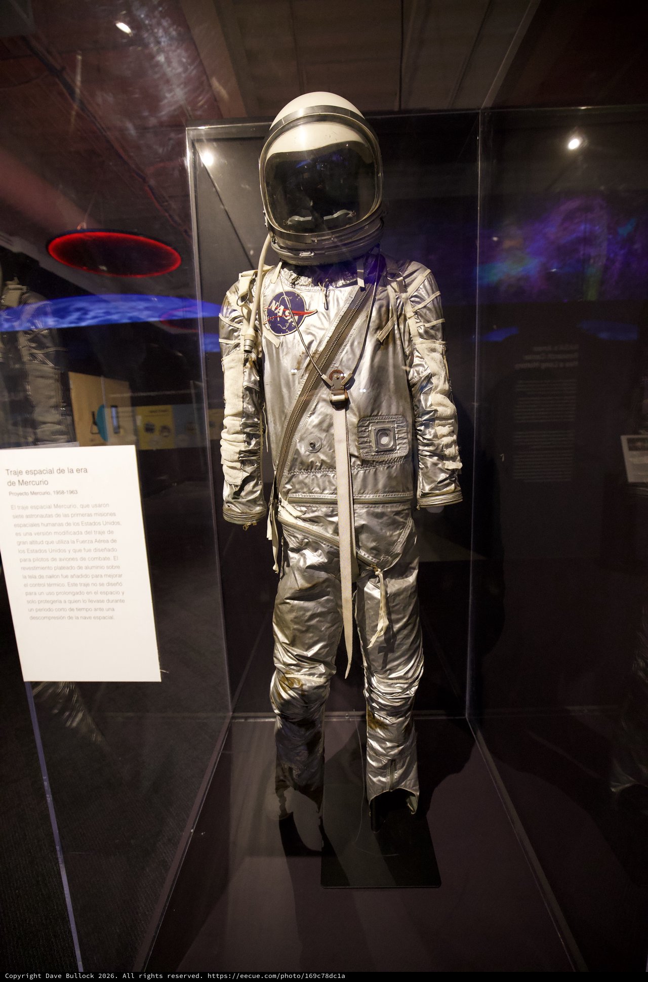 Mercury Era Space Suit Display at Museum