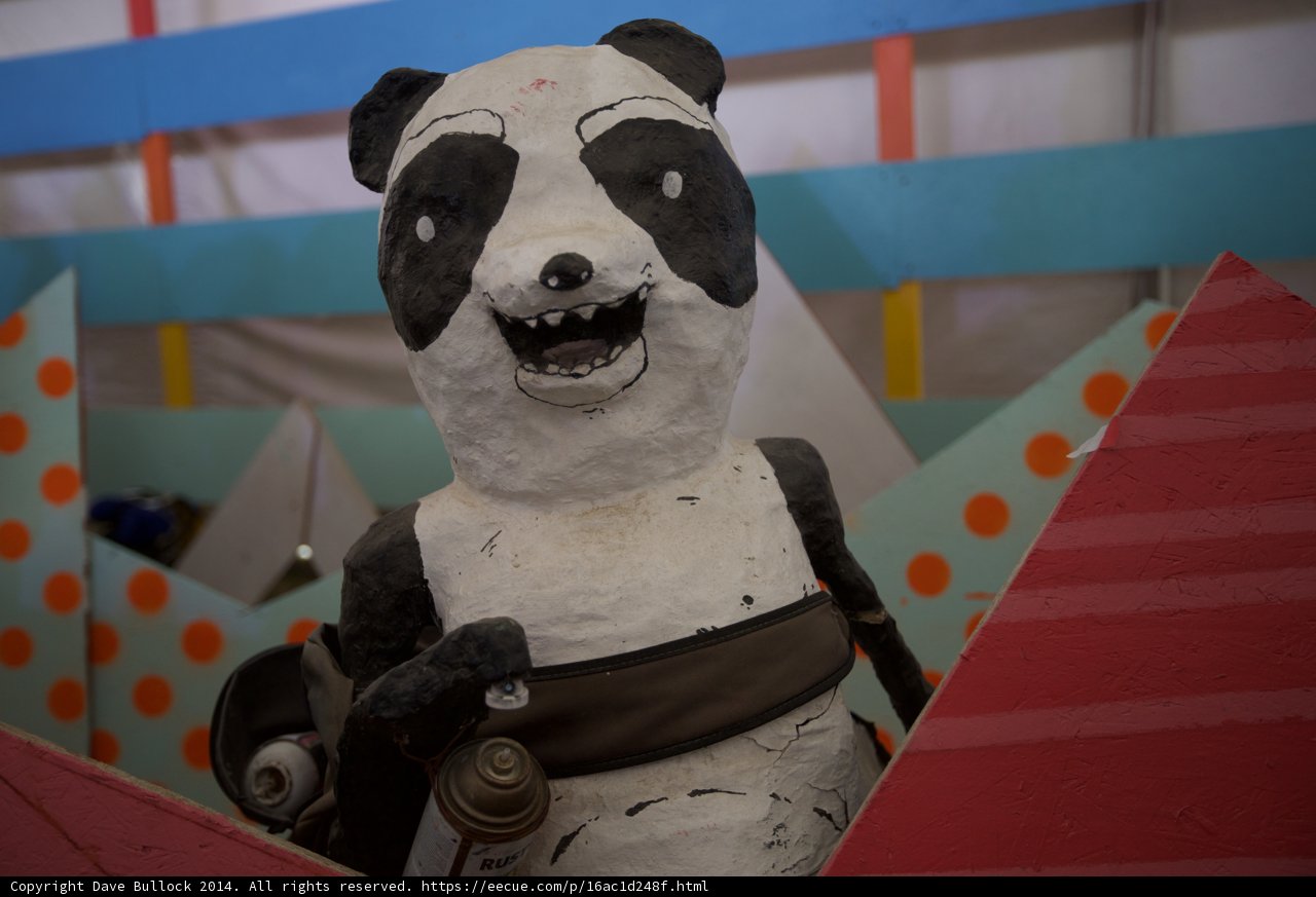 Majestic Panda Statue Displayed Indoors