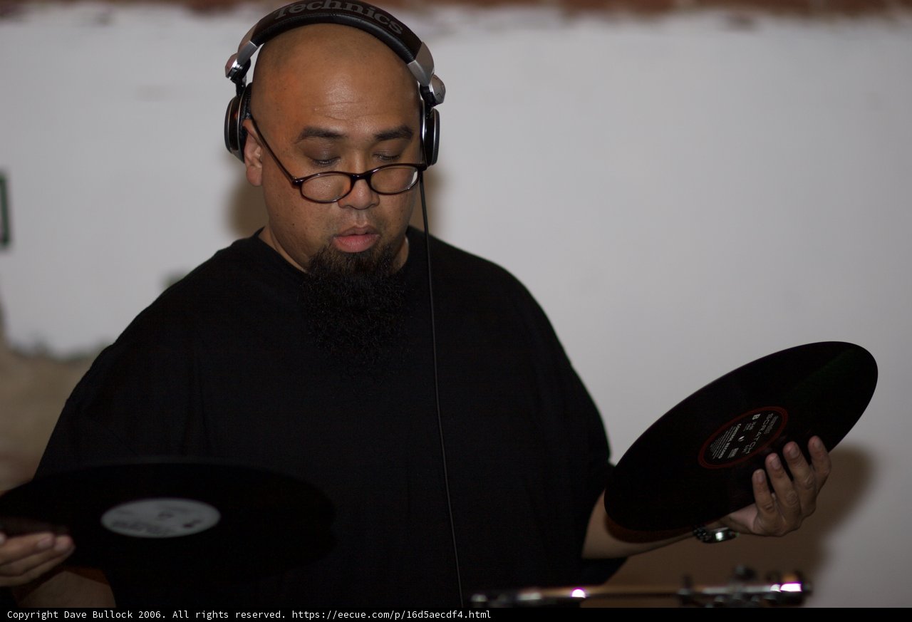 DJ Rhettmatic and his Record Players