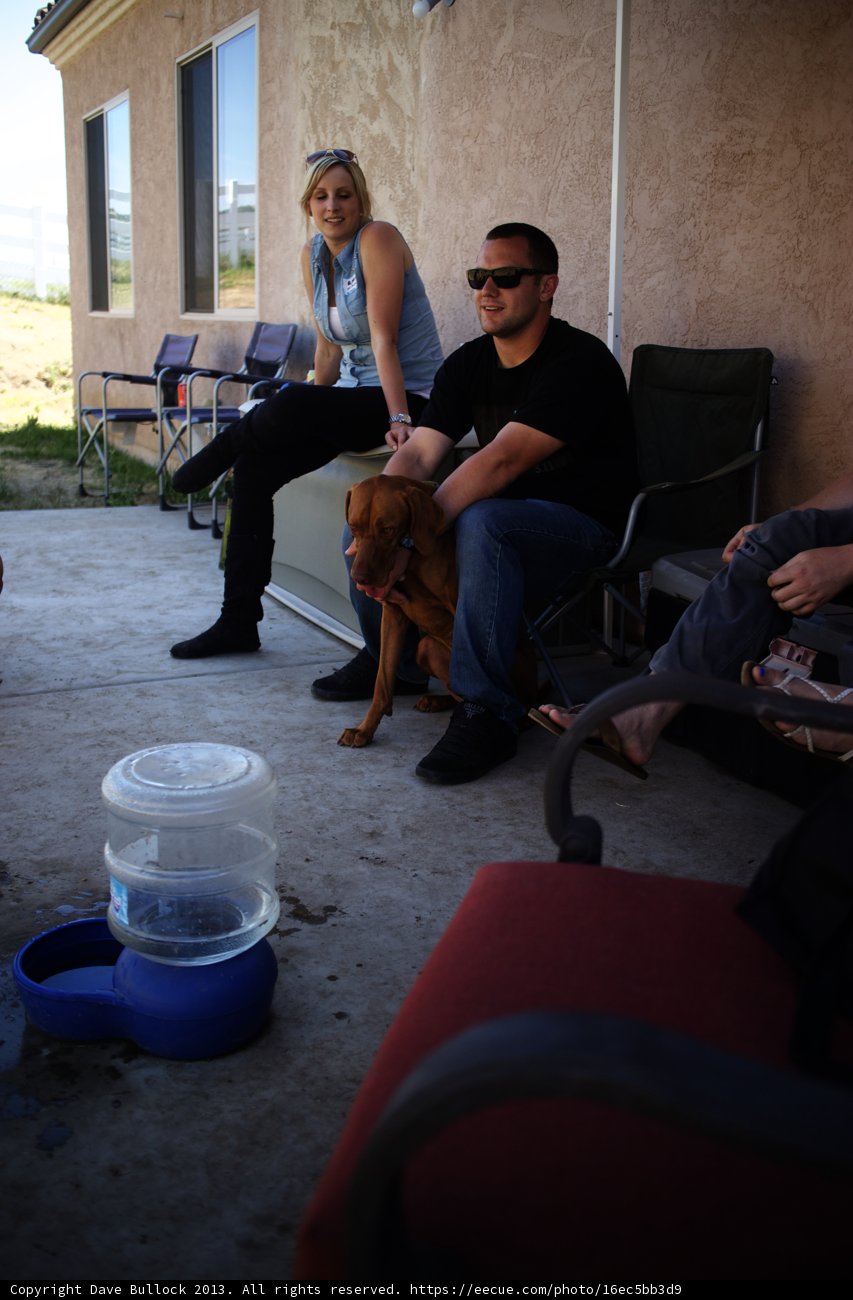 Relaxing on the Patio with our Furry Friend