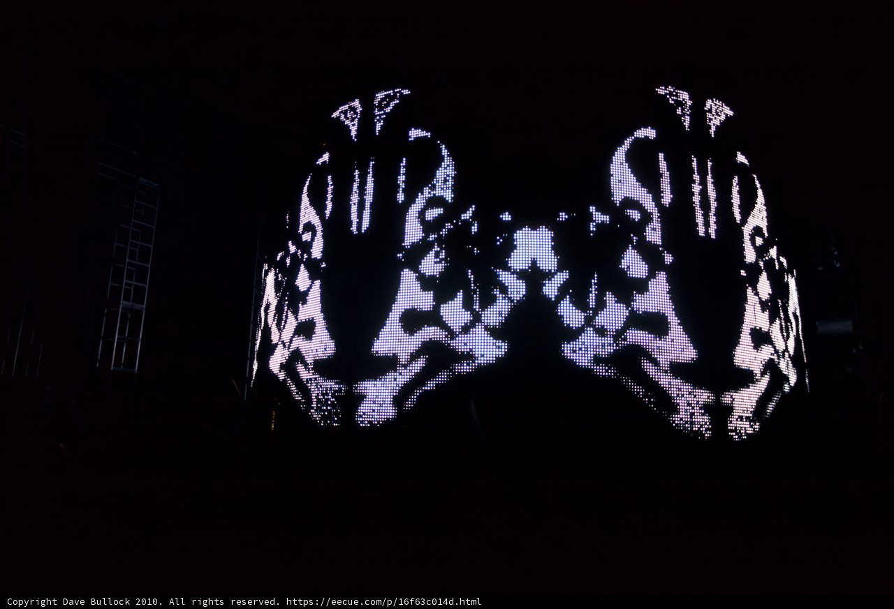 Illuminated Tiger Head Projection