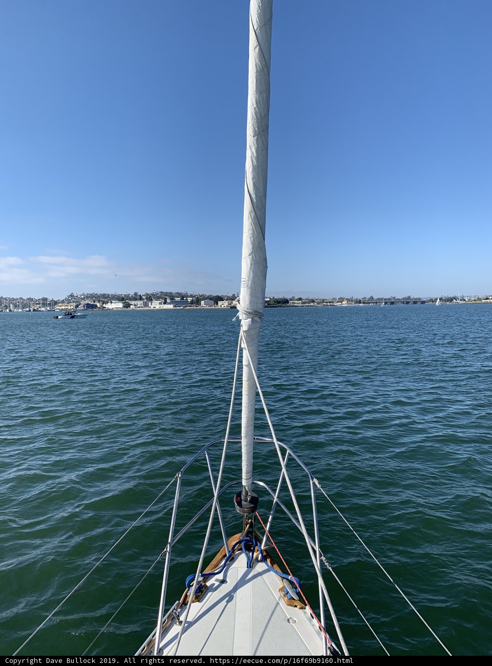 Sailing through North San Diego Bay