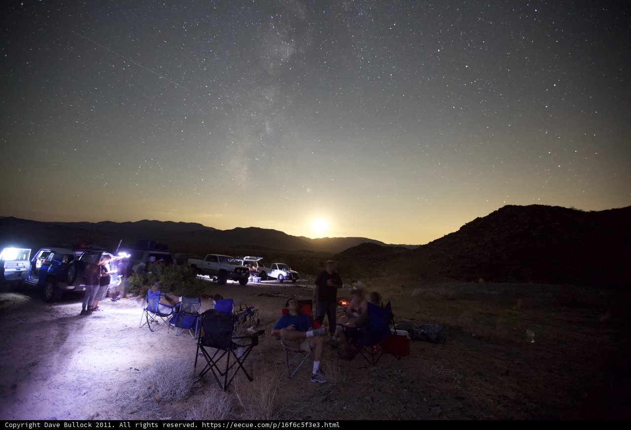 Campfire Tales Under the Starry Night Sky