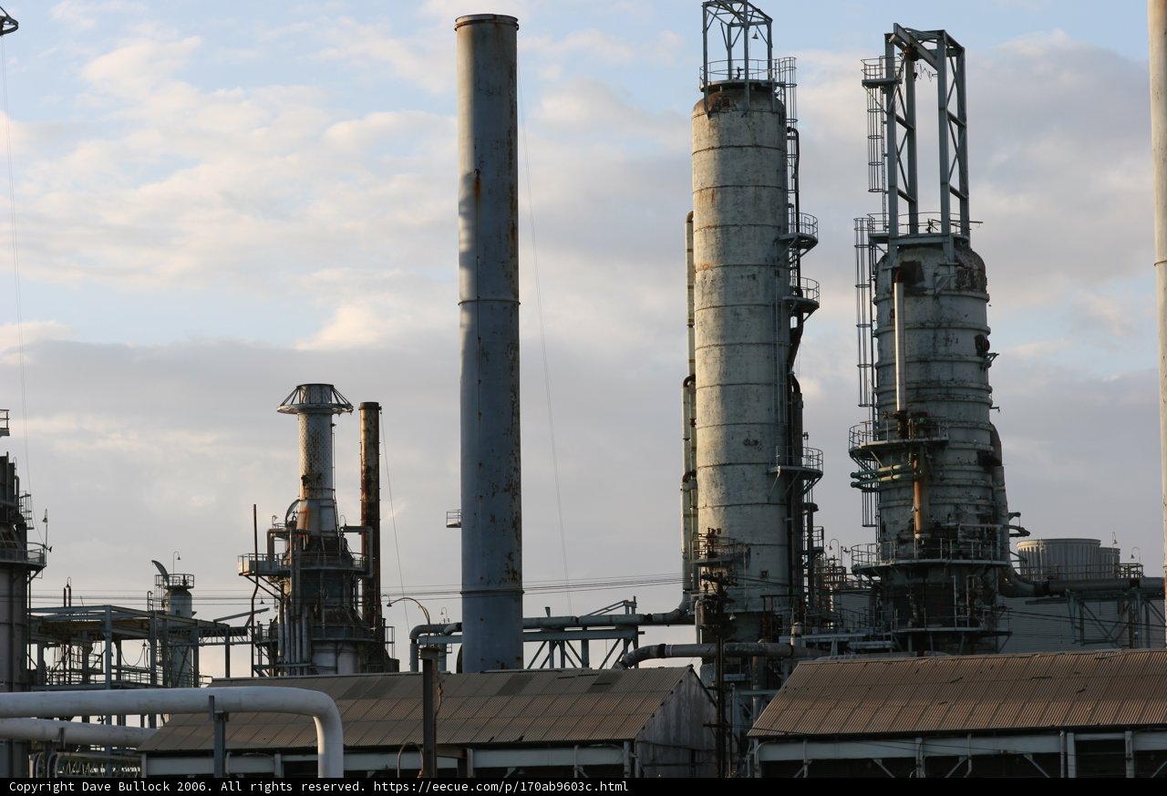 The towering factory
