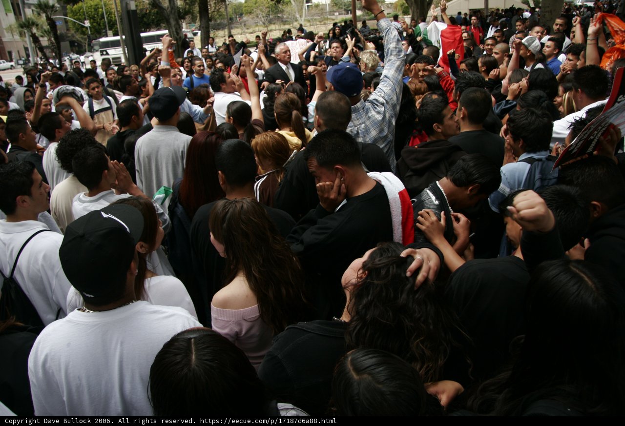 School Walkout Draws a Large Crowd