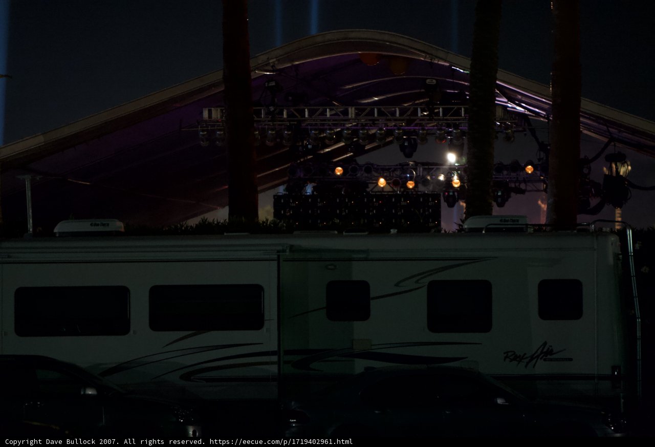 Nighttime Concert Venue in the Desert