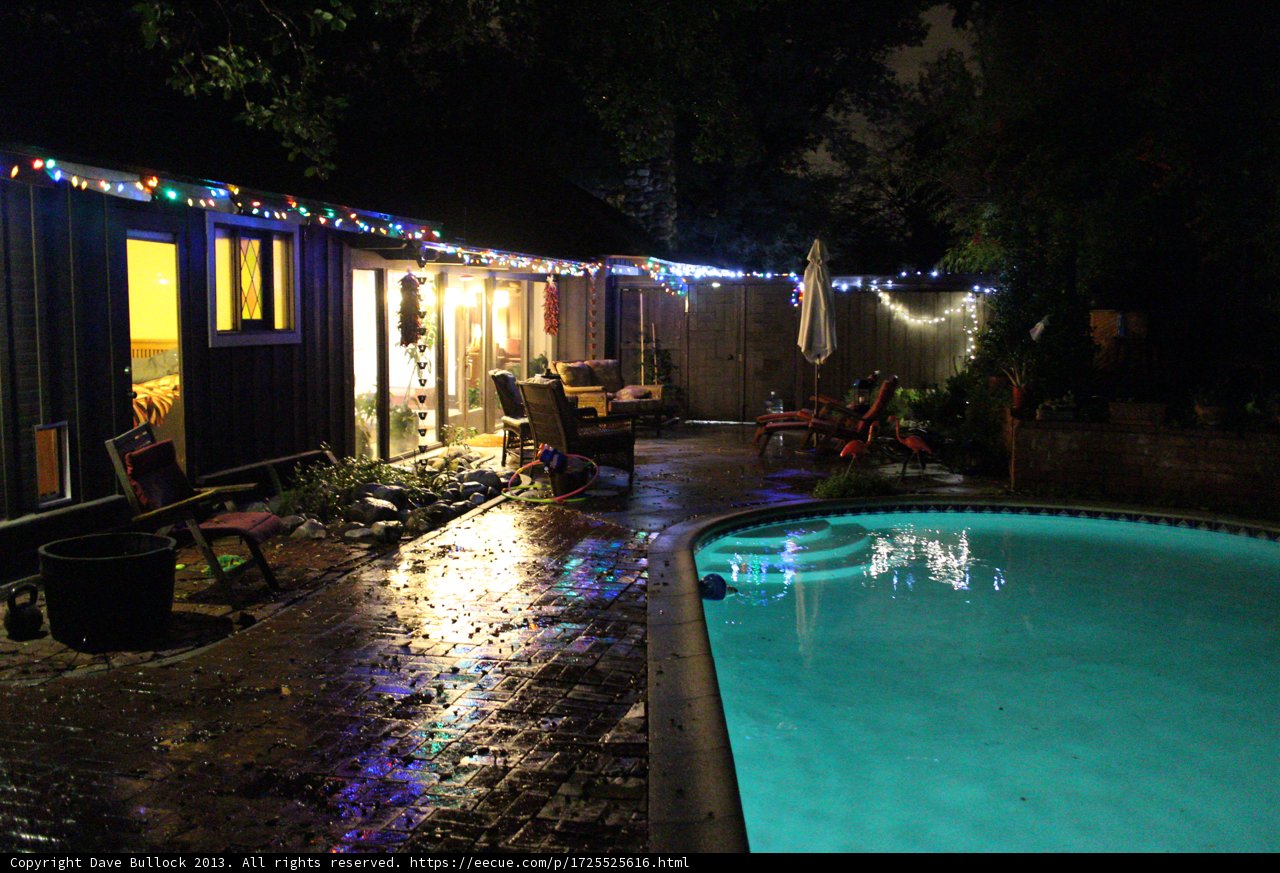 Illuminated Oasis at the Resort