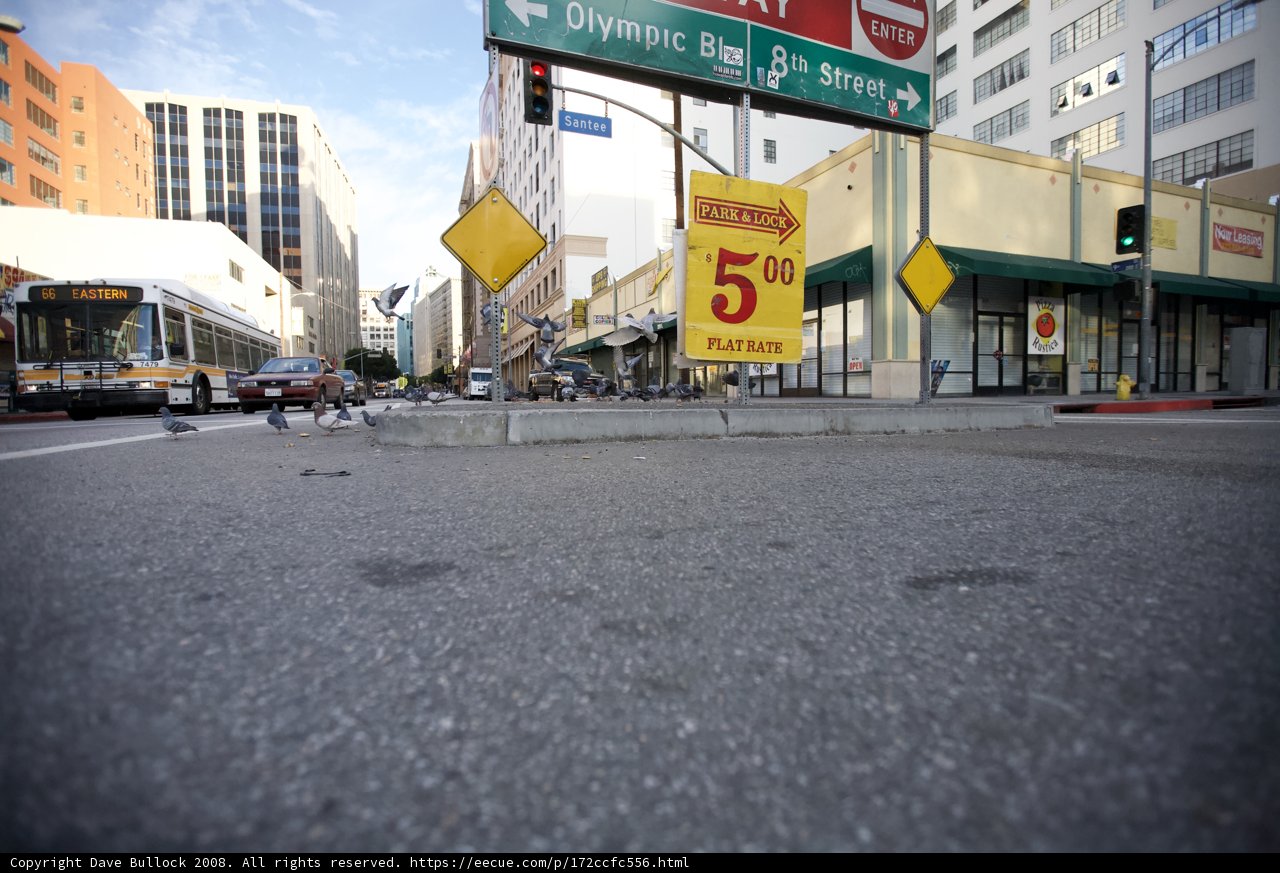 City Intersection with Bus Stop