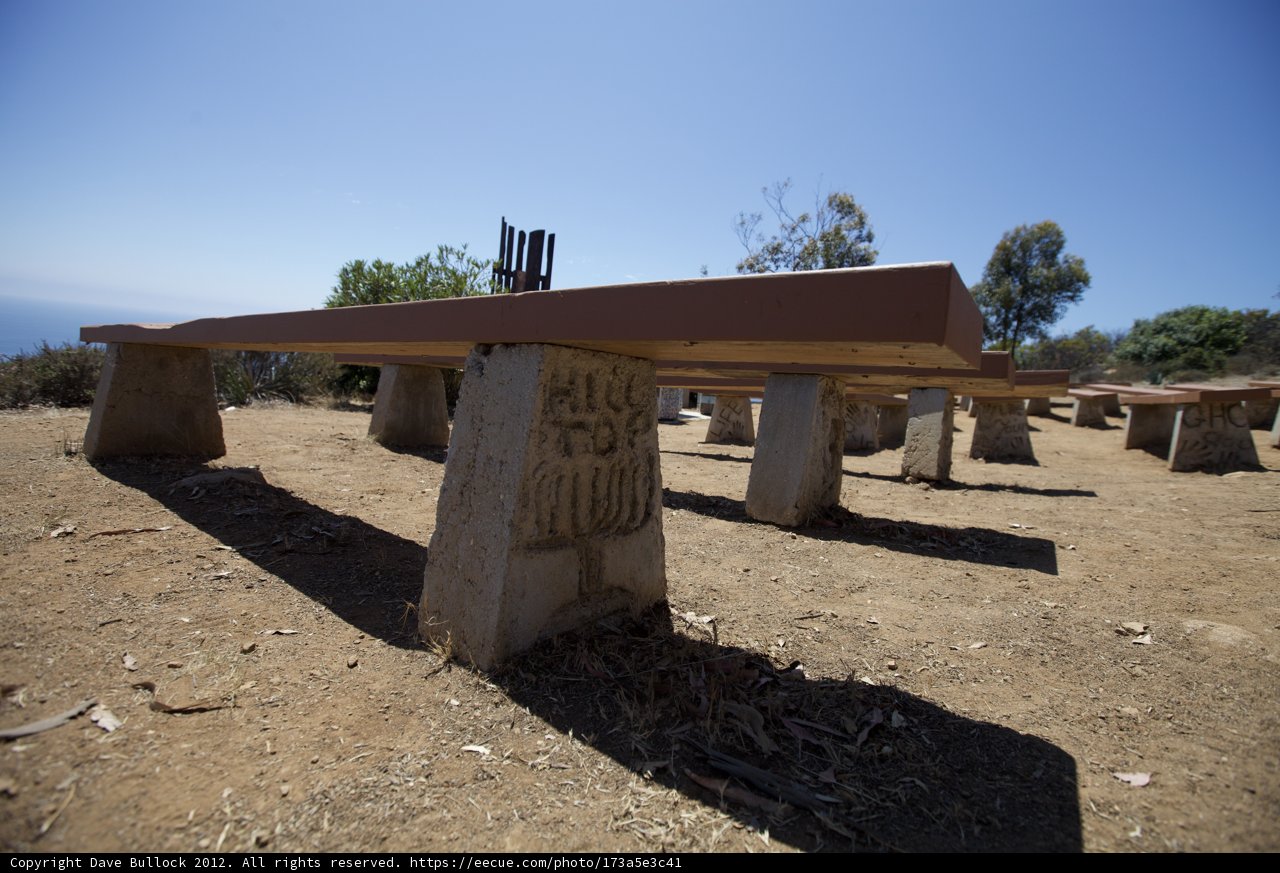 Rustic Benches in the Field