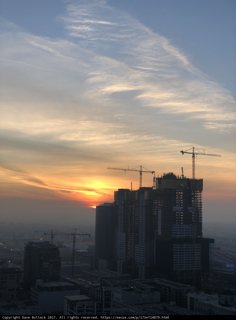 Golden Glow of a City Sunset