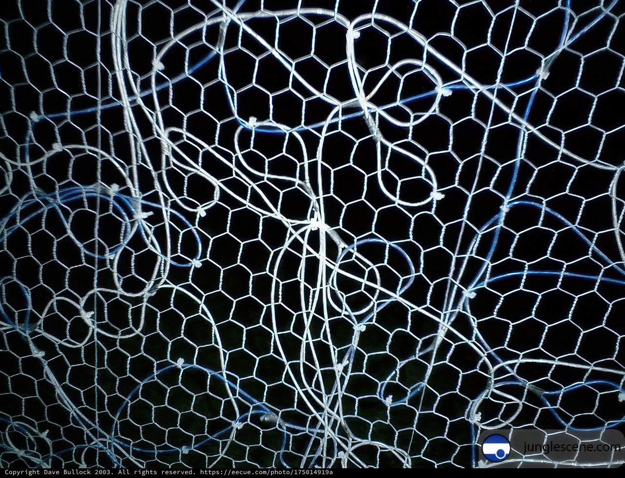 Blue Lines on a Soccer Net