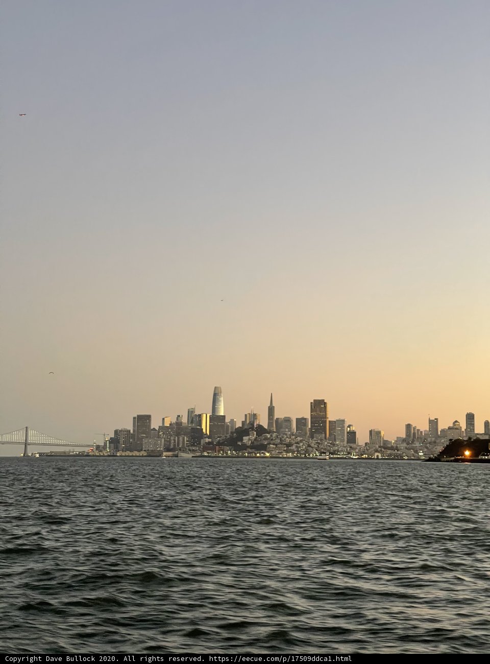 Cityscape Reflections on San Francisco Bay