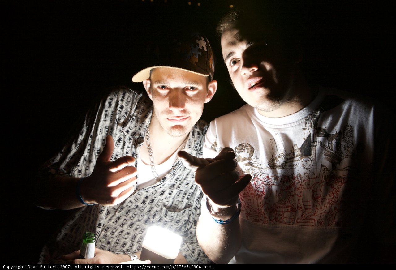 Two Men Strike a Pose