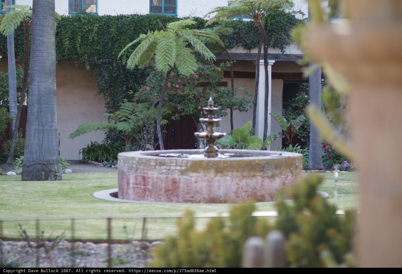 Majestic Fountain in A Picturesque Courtyard