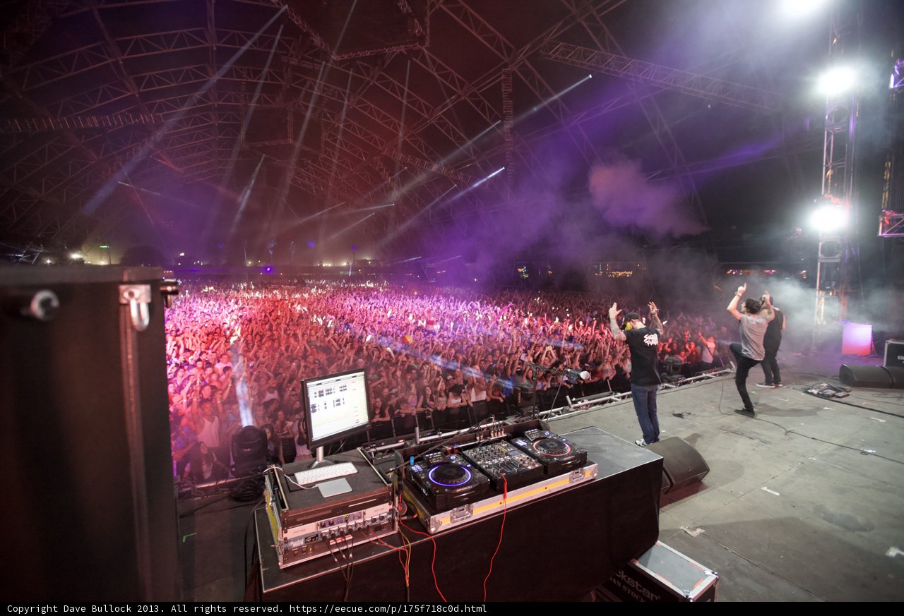 Electrifying Crowd at Coachella Rock Concert