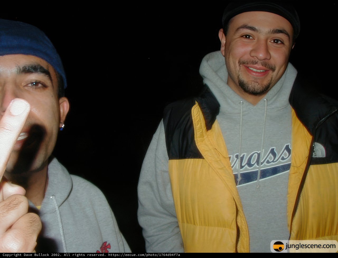 Posed Portrait of Two Men in Winter Wear
