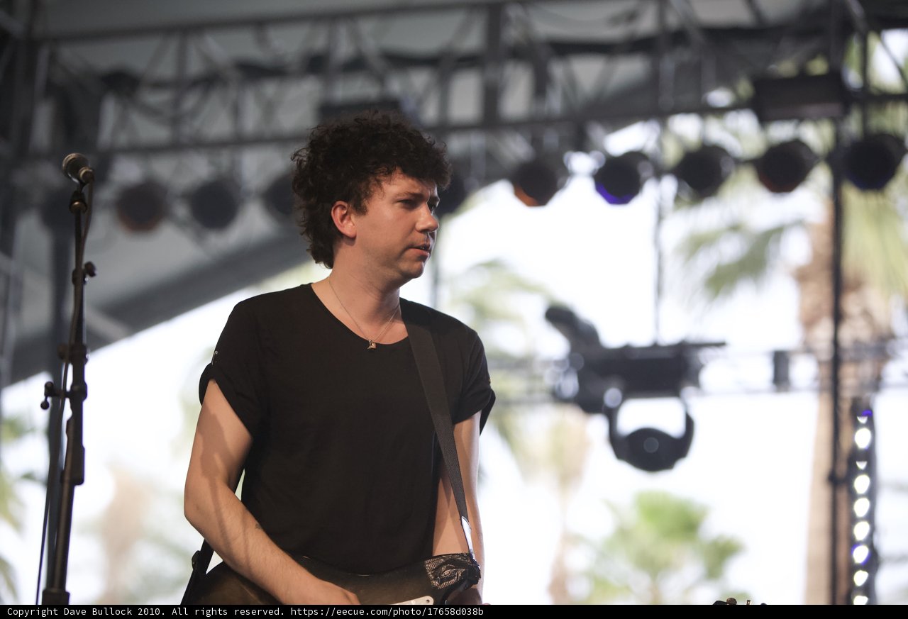 Guitarist Sune Rose Wagner Rocks the Stage at Coachella 2010
