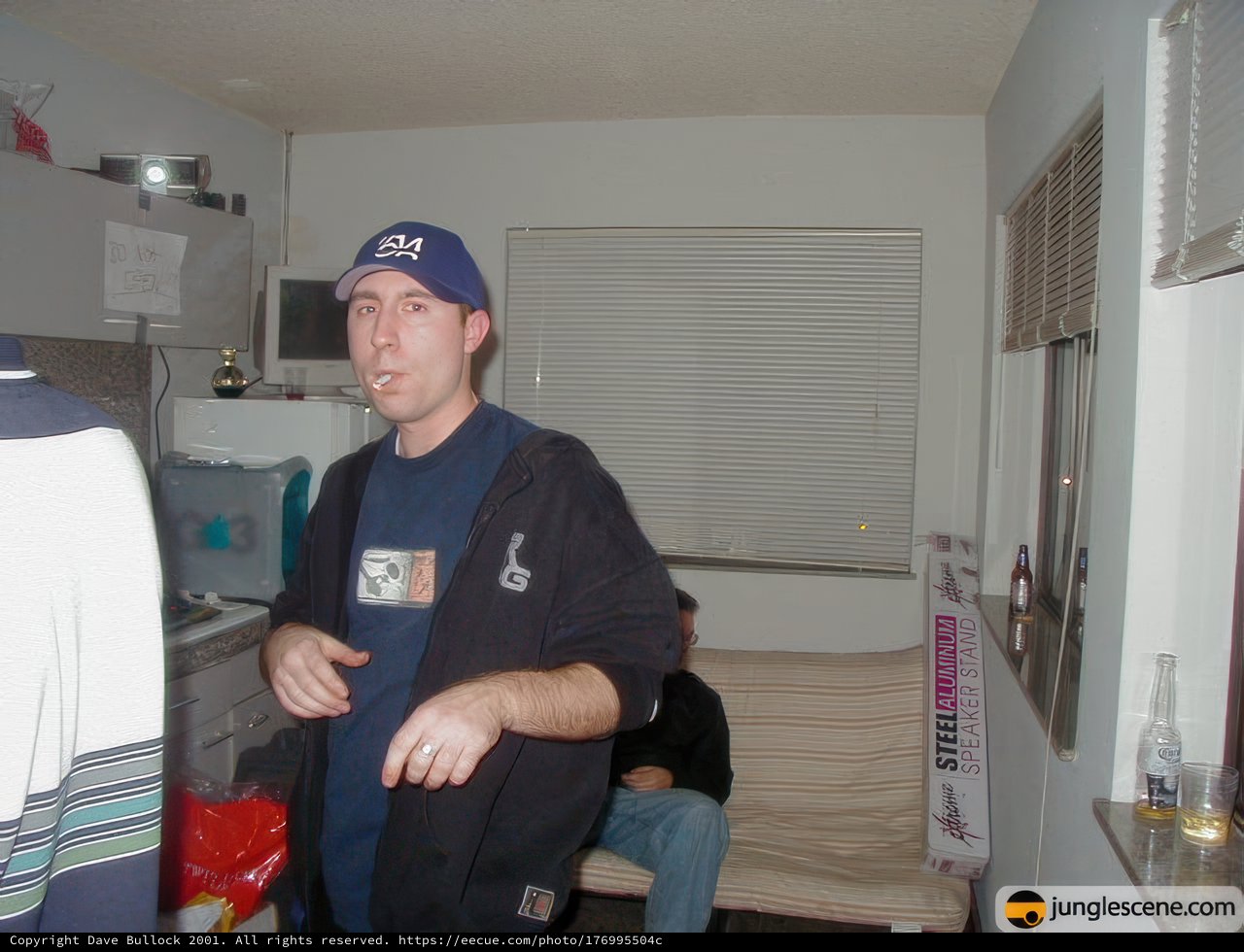 Man in Blue Baseball Cap
