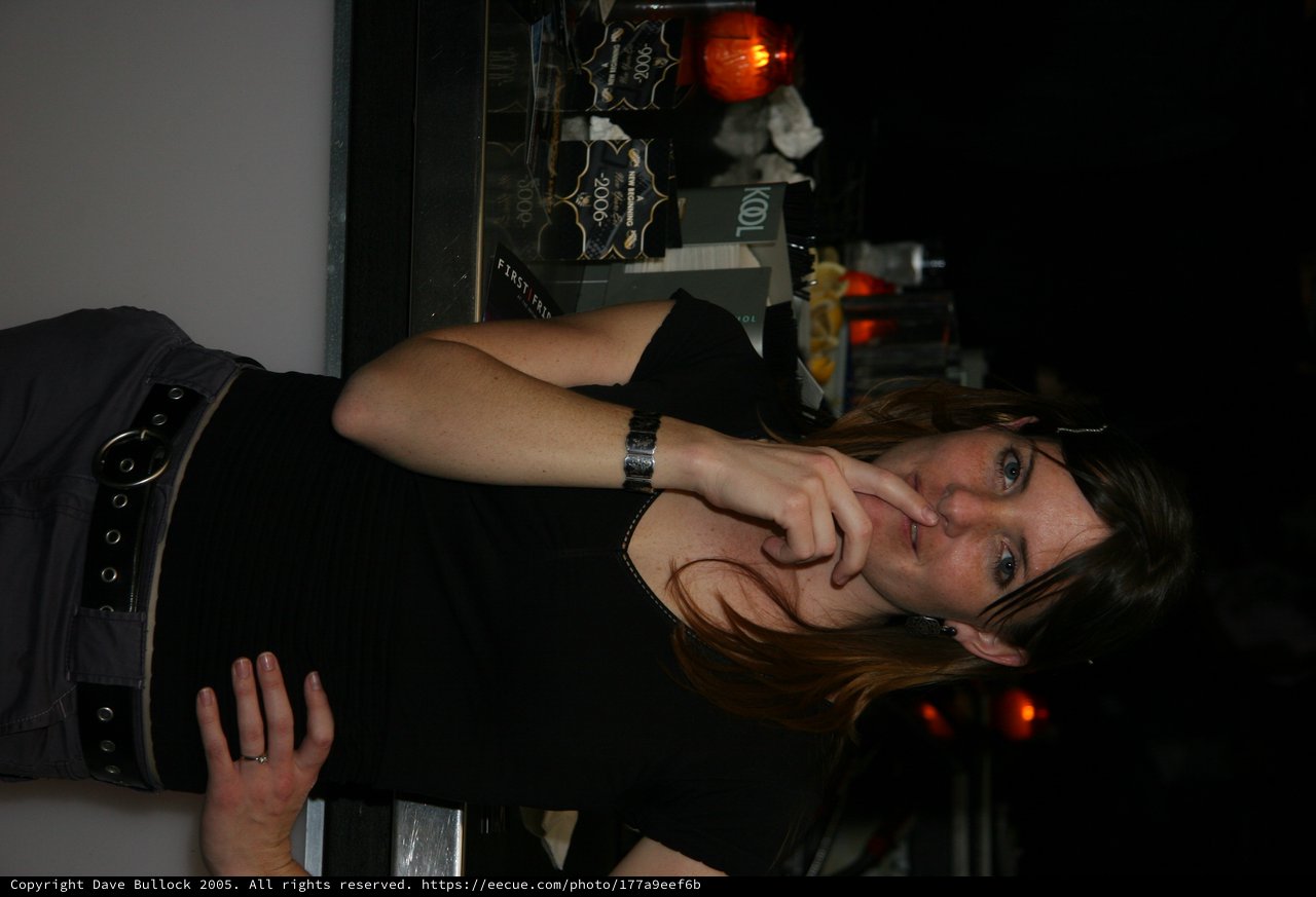 Woman at Bar on New Year's Eve 2006