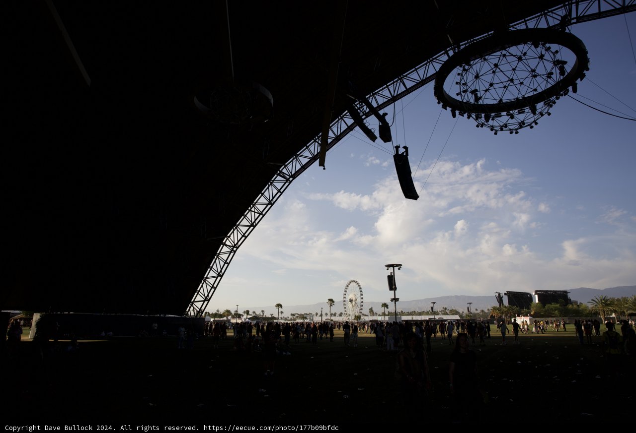Enigmatic Silhouettes Under the Coachella Sky