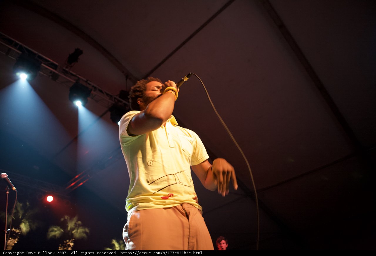 Yellow Shirt Singer on Coachella Stage