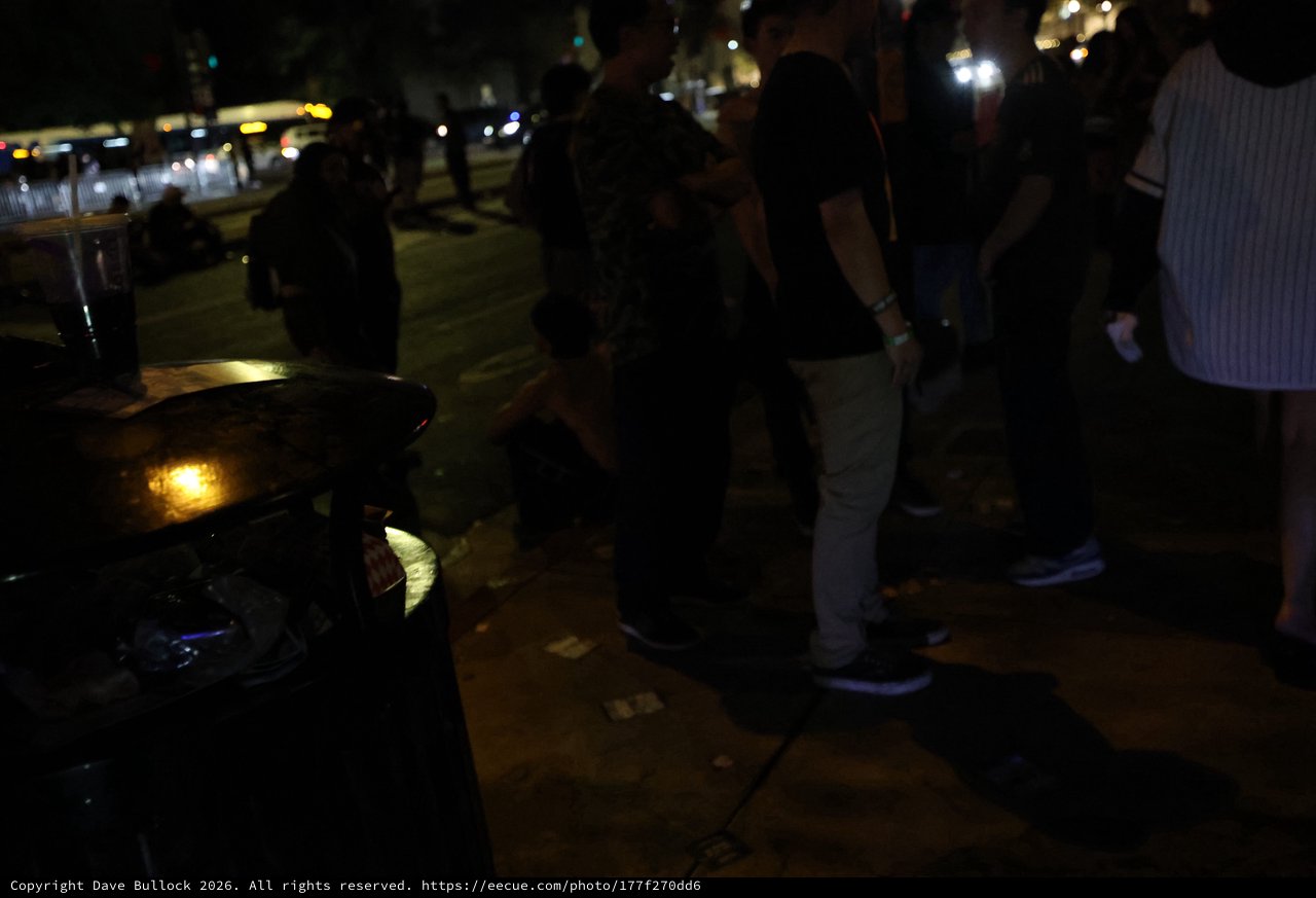 Late Night Crowd Gathers Outside Wobbleland Festival