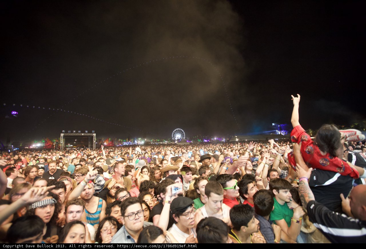 Coachella's Electric Night Sky
