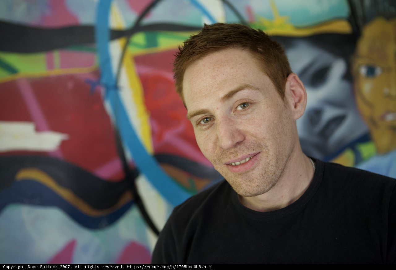 Colorful Wall Portrait