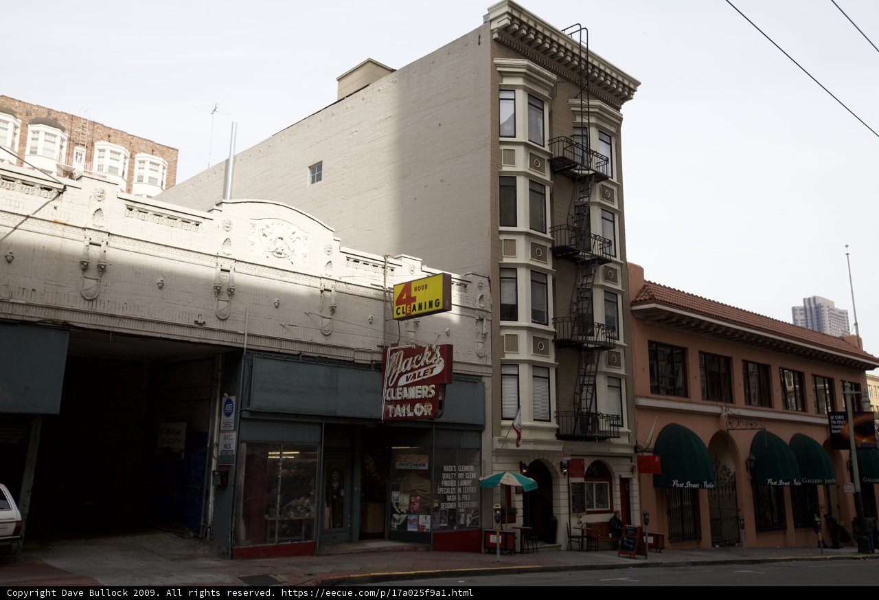 City Street Scene with Storefronts