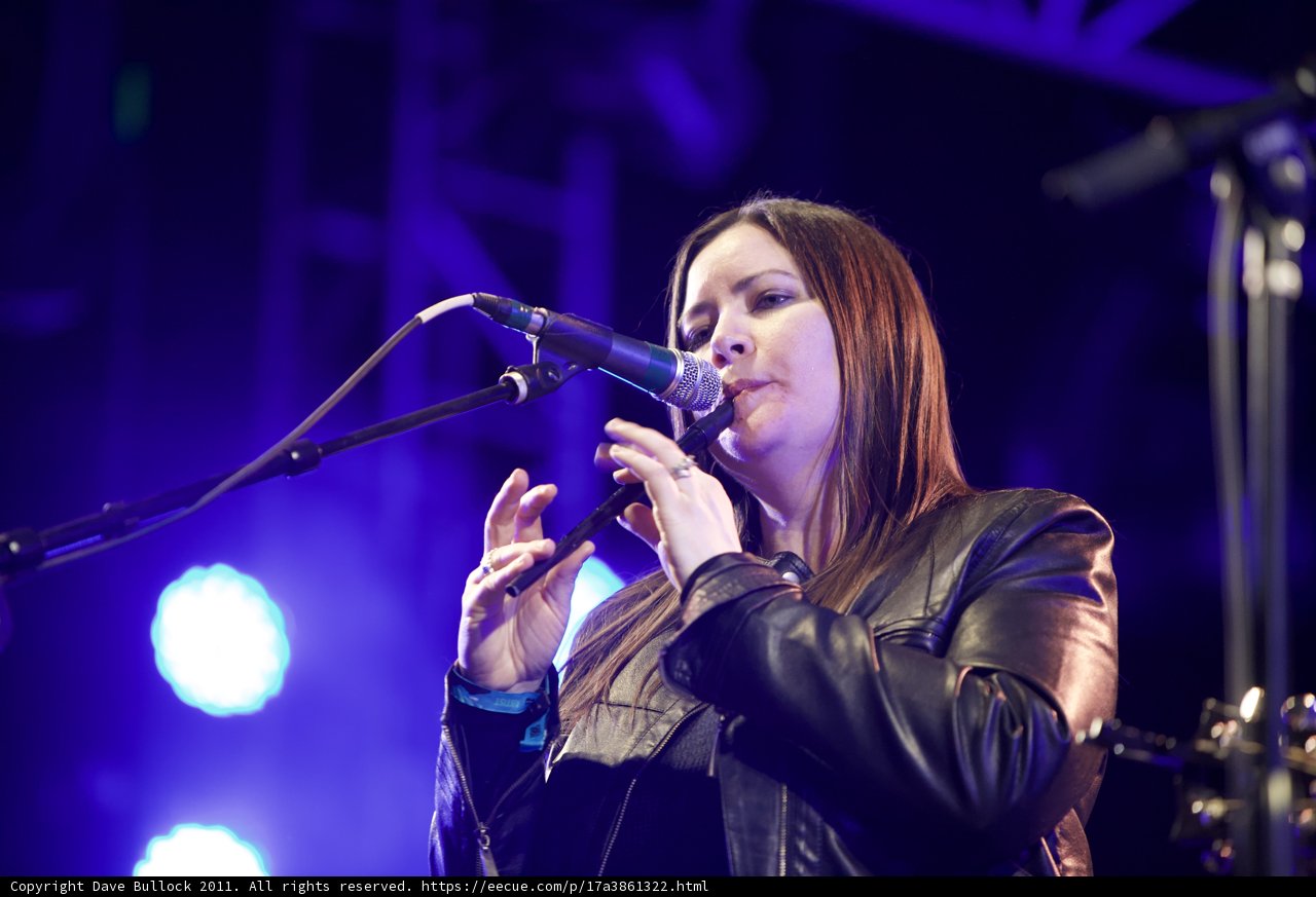Rocking that Leather Jacket on Stage