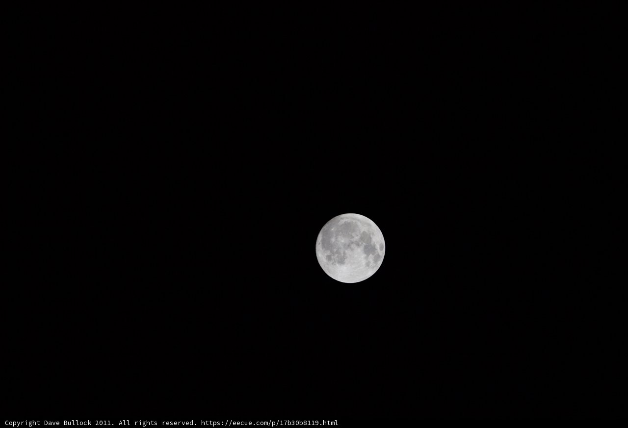 Lunar Glow in the Night Sky