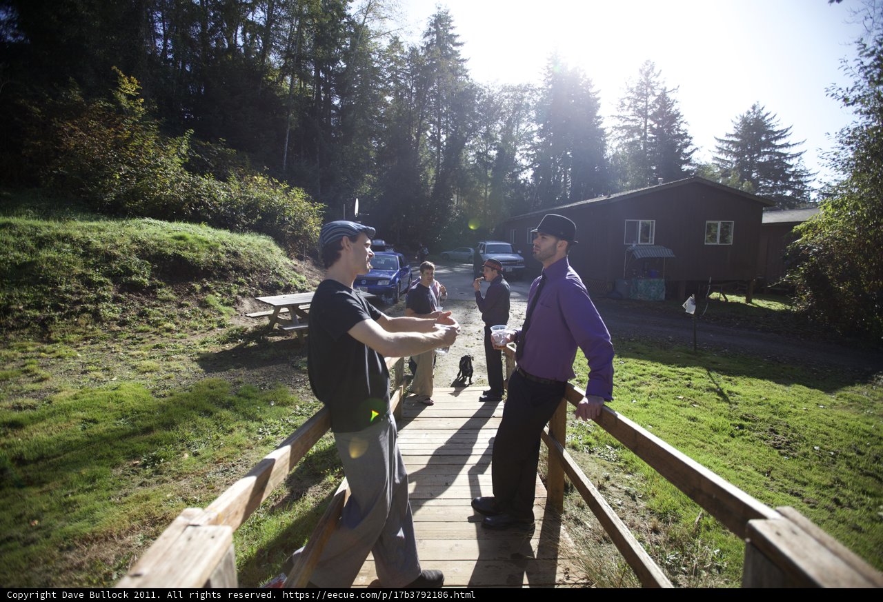 Crossing the Wooden Bridge