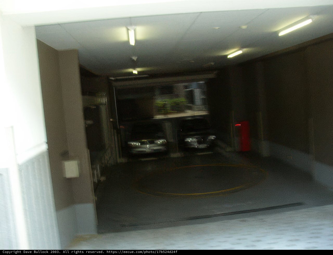 Parked Cars in a Kyoto Garage