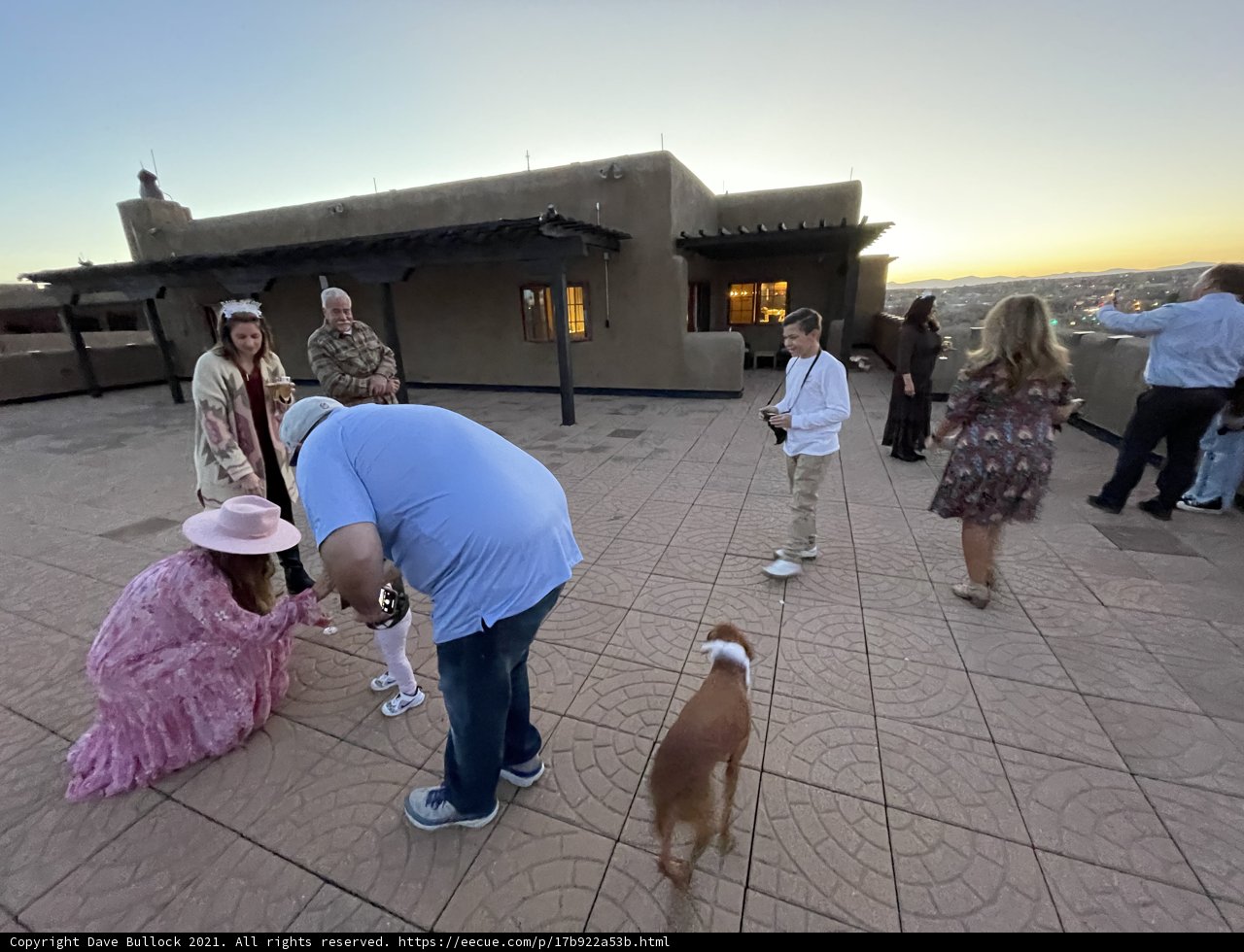 Sunset Gathering on a Santa Fe Patio