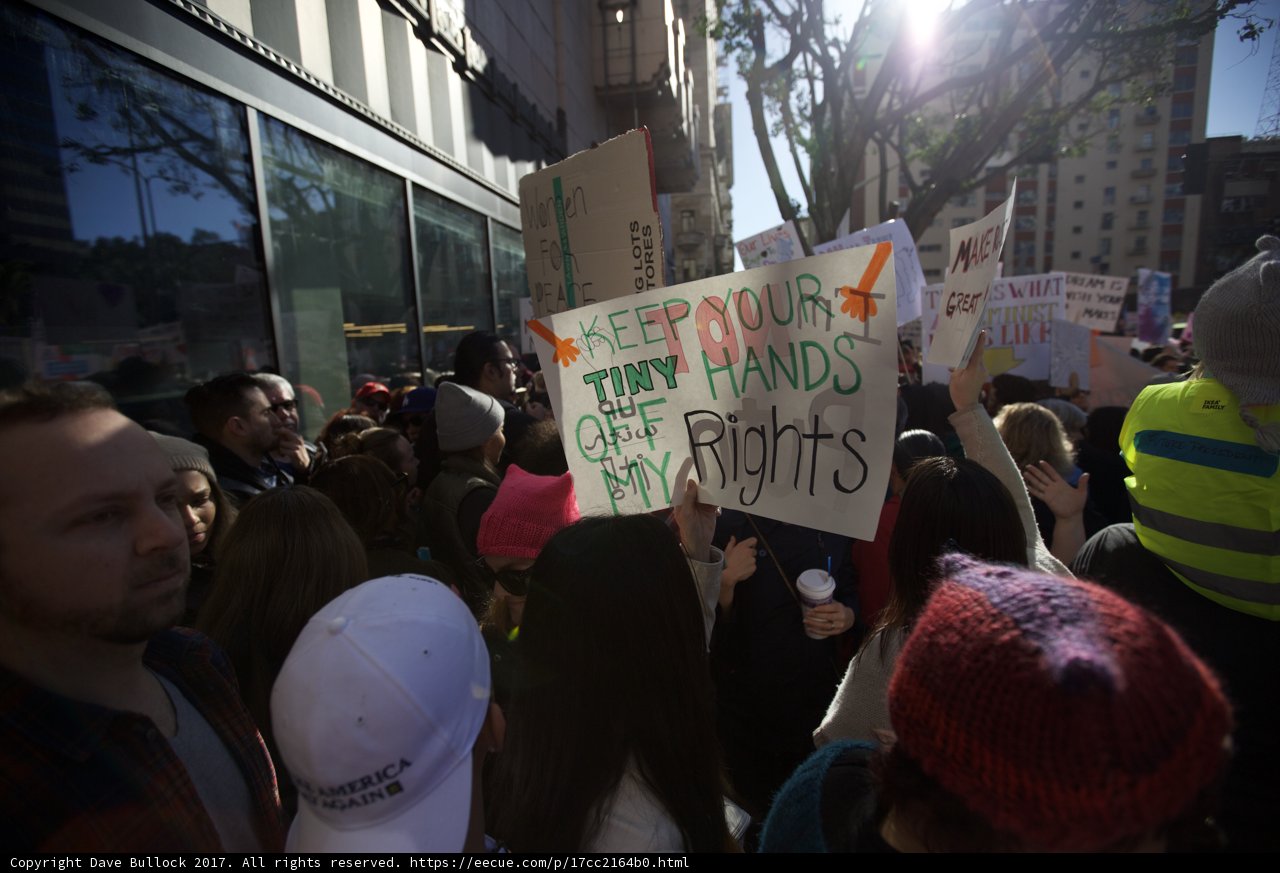 People Unite for Women's Rights in Downtown LA