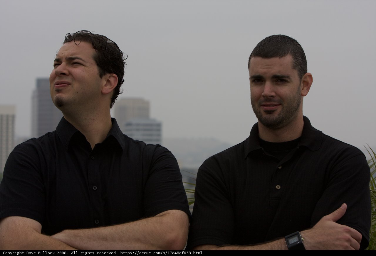 Dan and Dave in Black Shirts