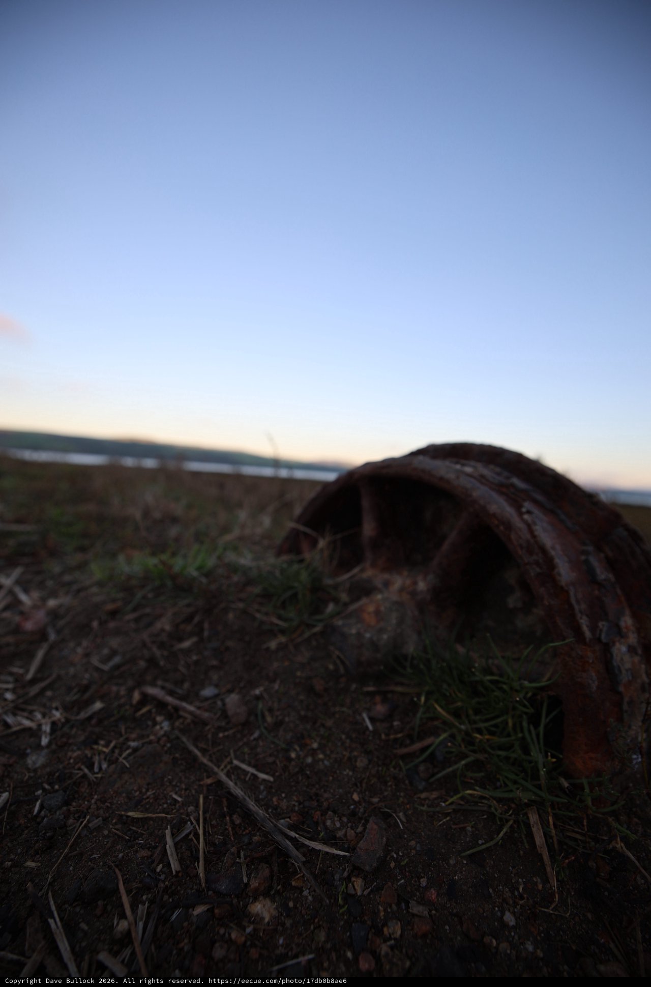 Weathered Driftwood at Drakes Beach at Twilight