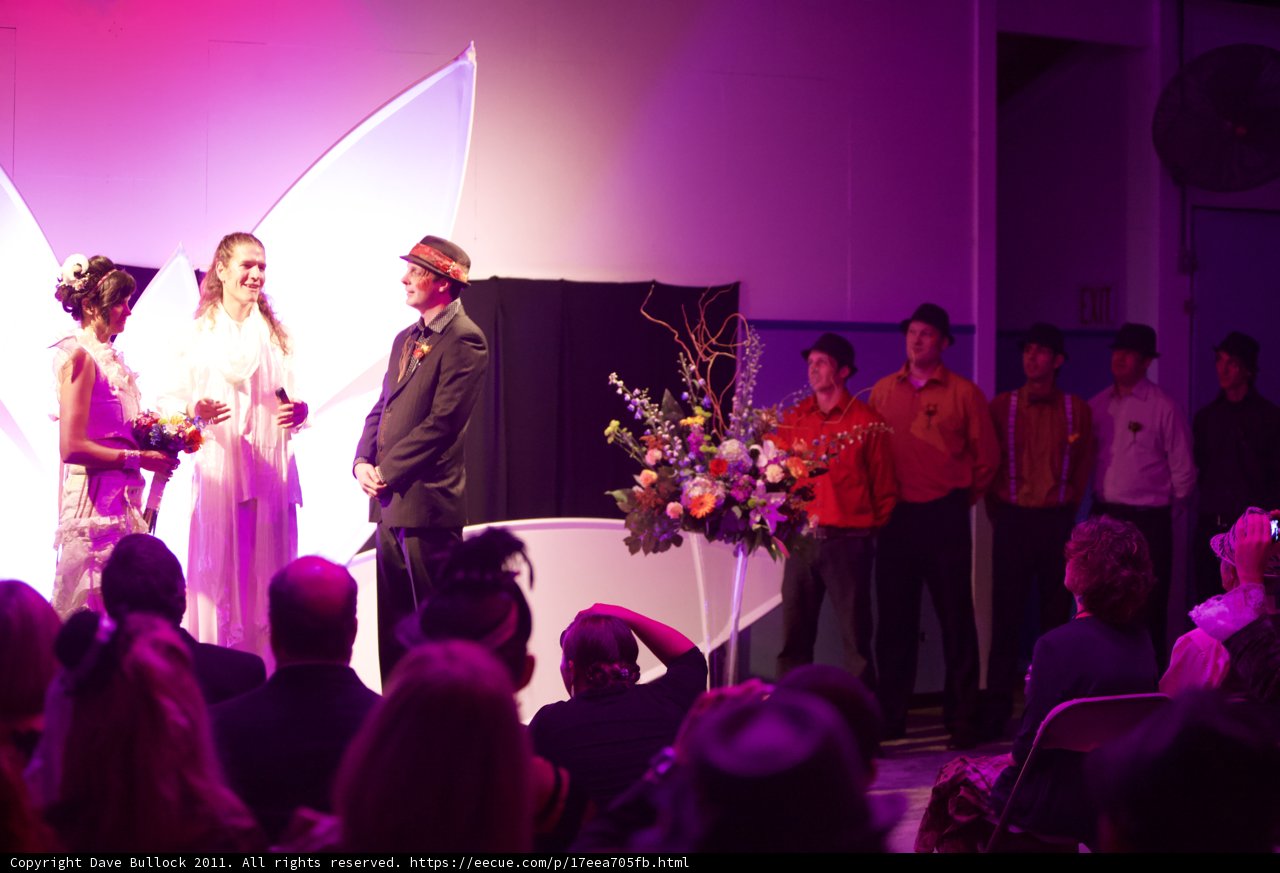 The Newlyweds Take the Stage