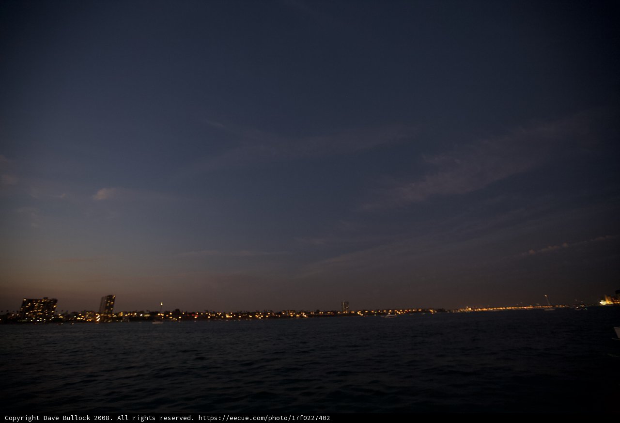 City Lights Reflected on the Water