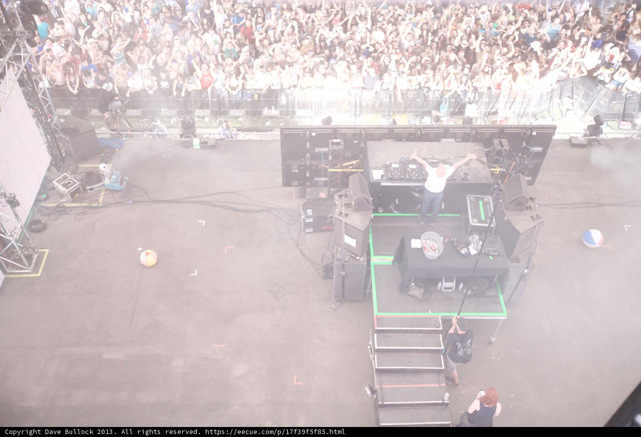 DJ on Stage at Coachella Concert