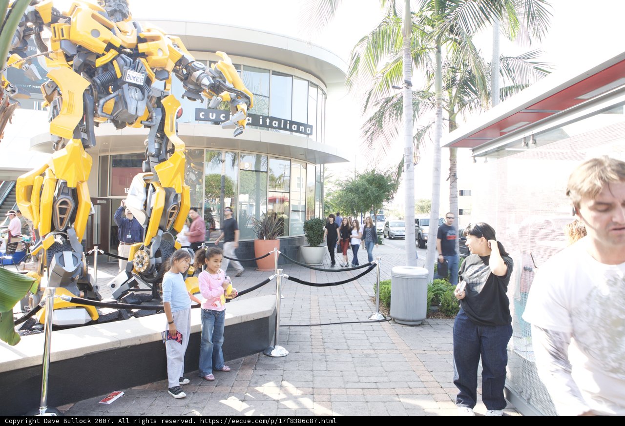 The Yellow and Black Robot Takes Center Stage at UE Xfrmers Exhibit