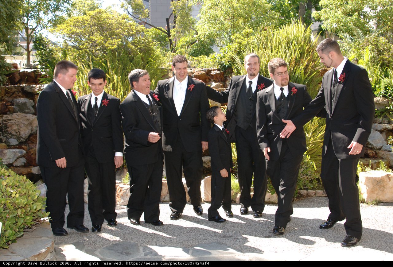 Groomsmen Share a Laugh Before the Wedding Ceremony