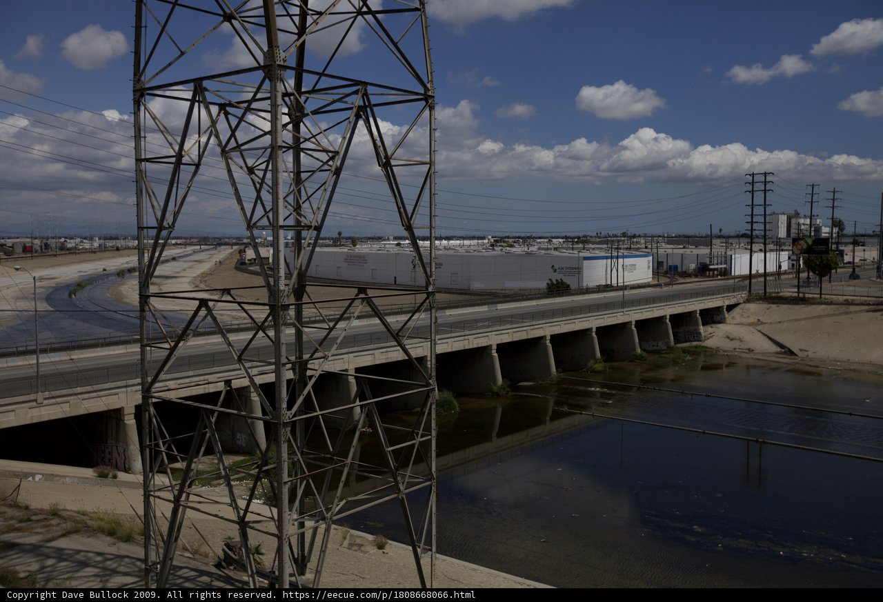 Power Lines and River