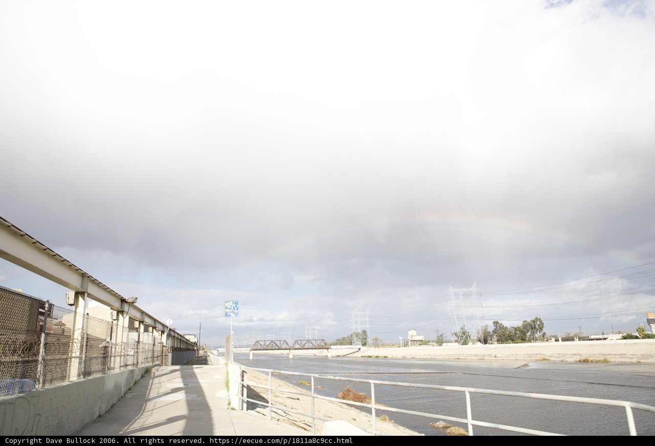 Rainbow Above the City Skyline