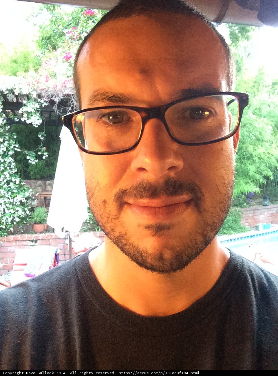 Dave B's Eyeglasses Selfie with Potted Plant